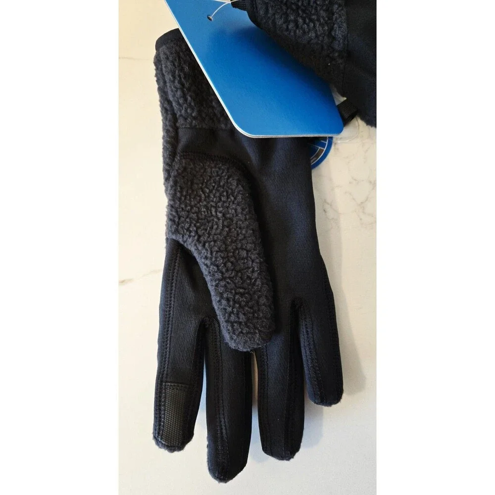 Columbia Womens Helvetia II Sherpa Fleece Gloves M Medium Black Touchscreen New